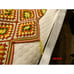 Granny Square Vintage Crocheted Afghan Throw Blanket Orange Yellow Brown Red