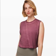 Lululemon Broken Beats Cropped Tank Top