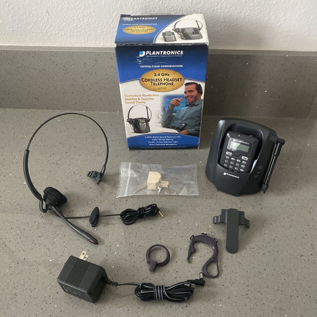 Plantronics CT12 2.4 GHz Cordless Telephone w/Caller ID - PLEASE READ
