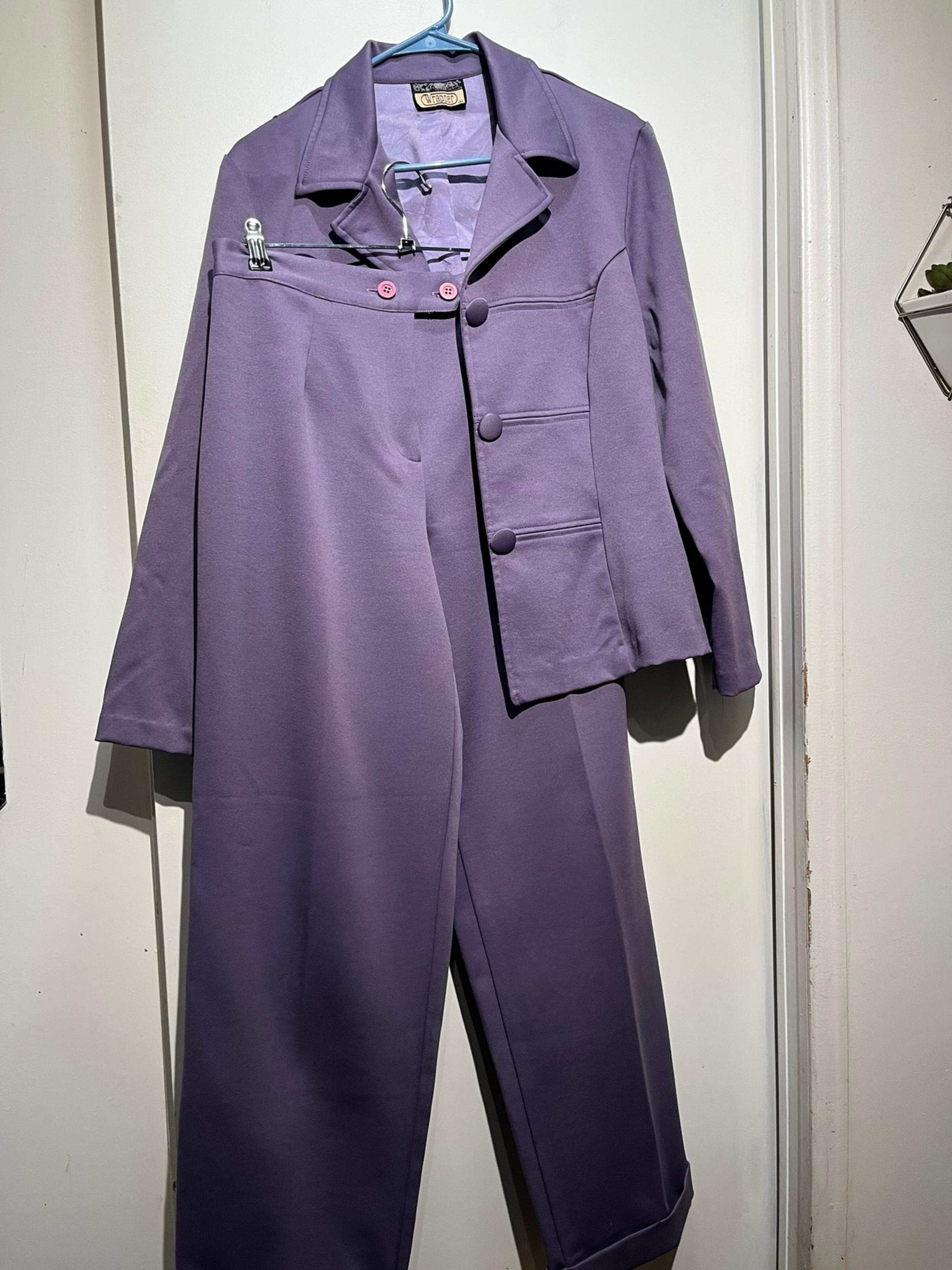 Wrapper suit coat and Jeans lavender size medium for women