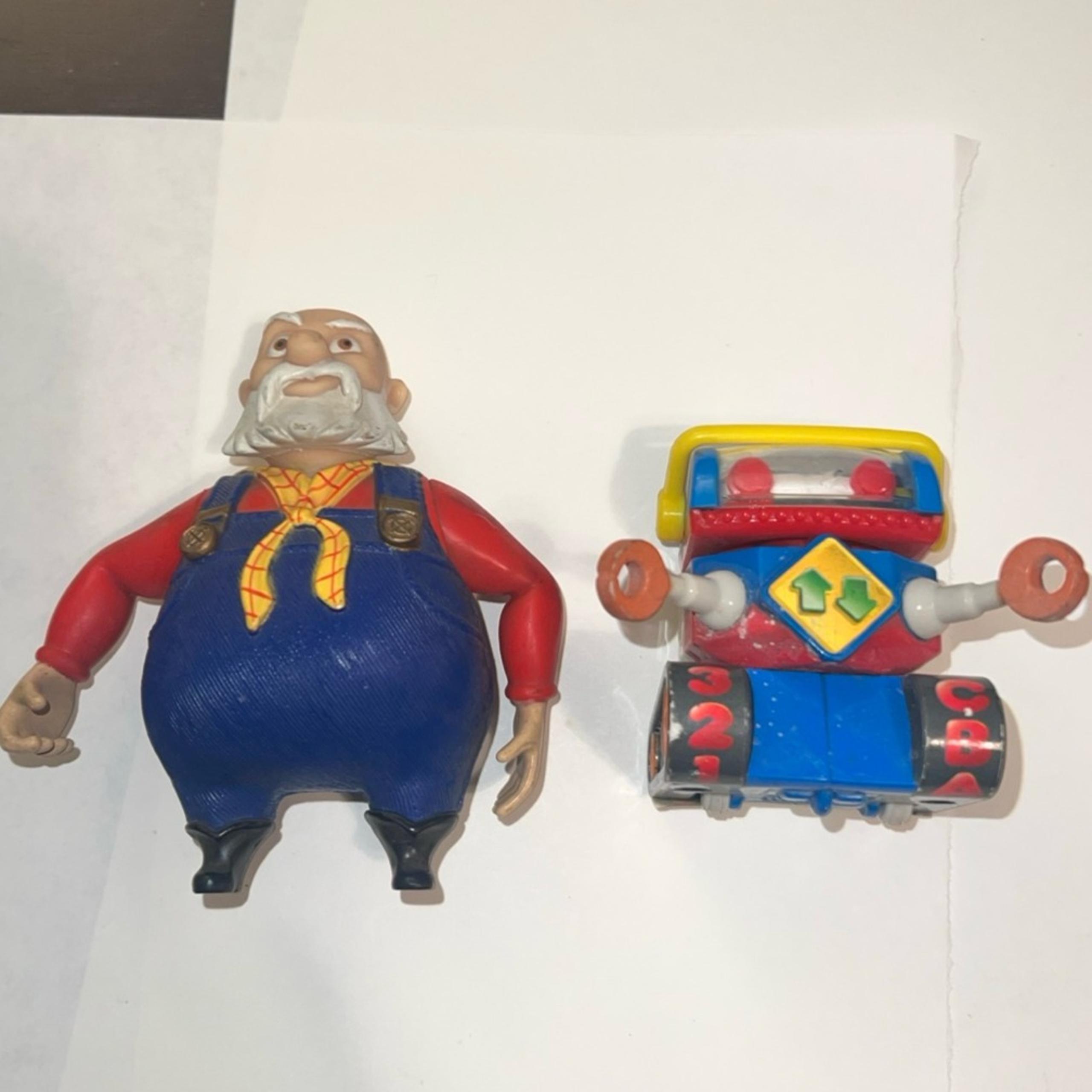 R Toy Story 2 Stinky Pete & Robot Action Figure Lot Pixar Disney