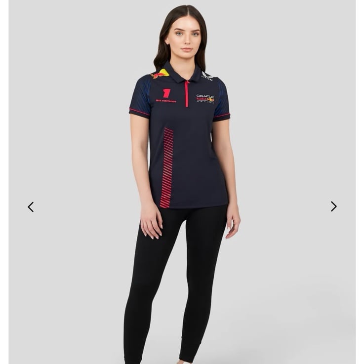 ORACLE RED BULL RACING WOMENS SS POLO SHIRT - NIGHT SKY