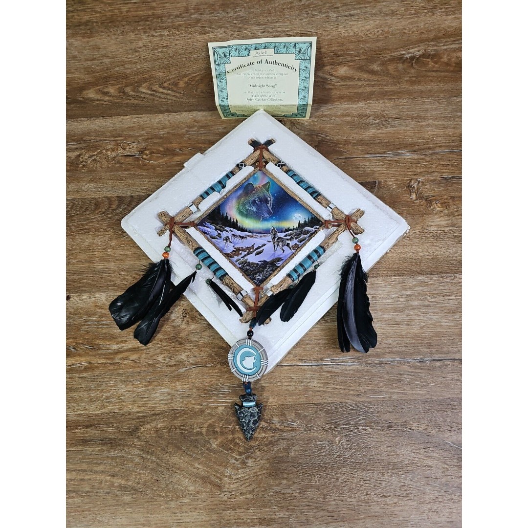 Bradford Exchange Midnight Song Calls Of The Wild Spirit Catcher Collection