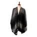 Modena Womens Oversized Houndstooth Black Shawl Poncho Wrap One Size Winter