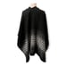 Modena Womens Oversized Houndstooth Black Shawl Poncho Wrap One Size Winter