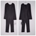 Adrianna Papell Stretch Crepe Boat Neck Cape Back Slim Leg Jumpsuit