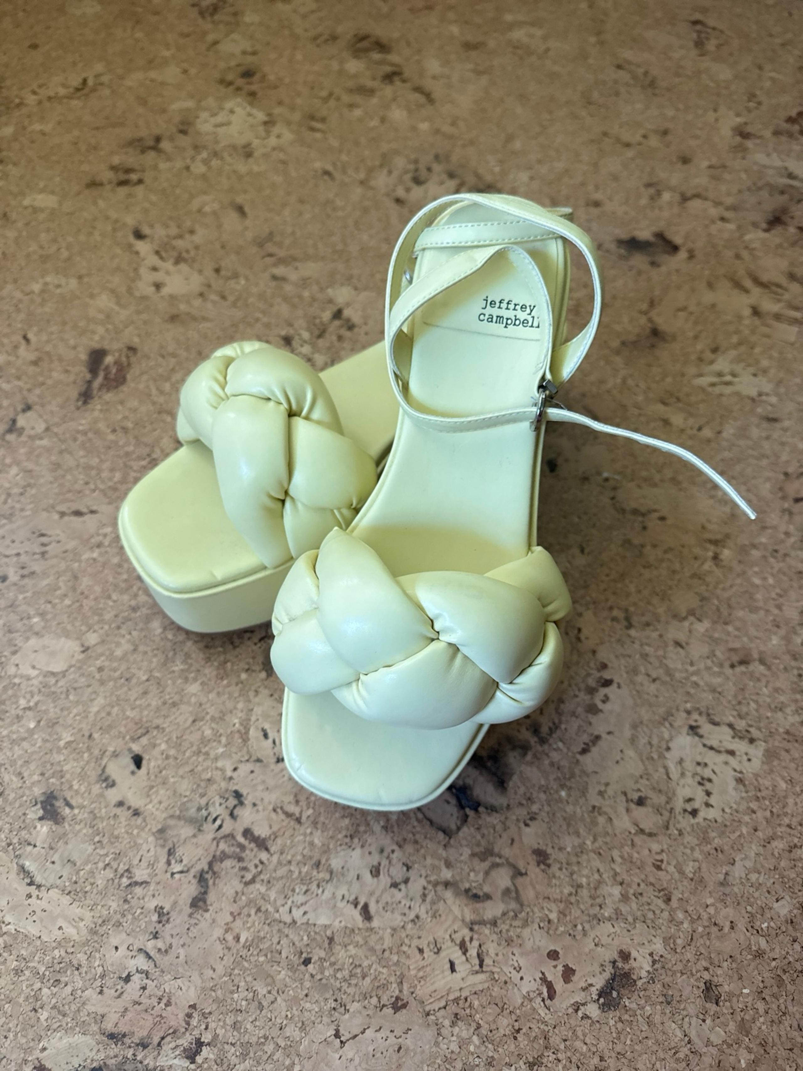 Jeffrey Campbell cloud puffer sandals