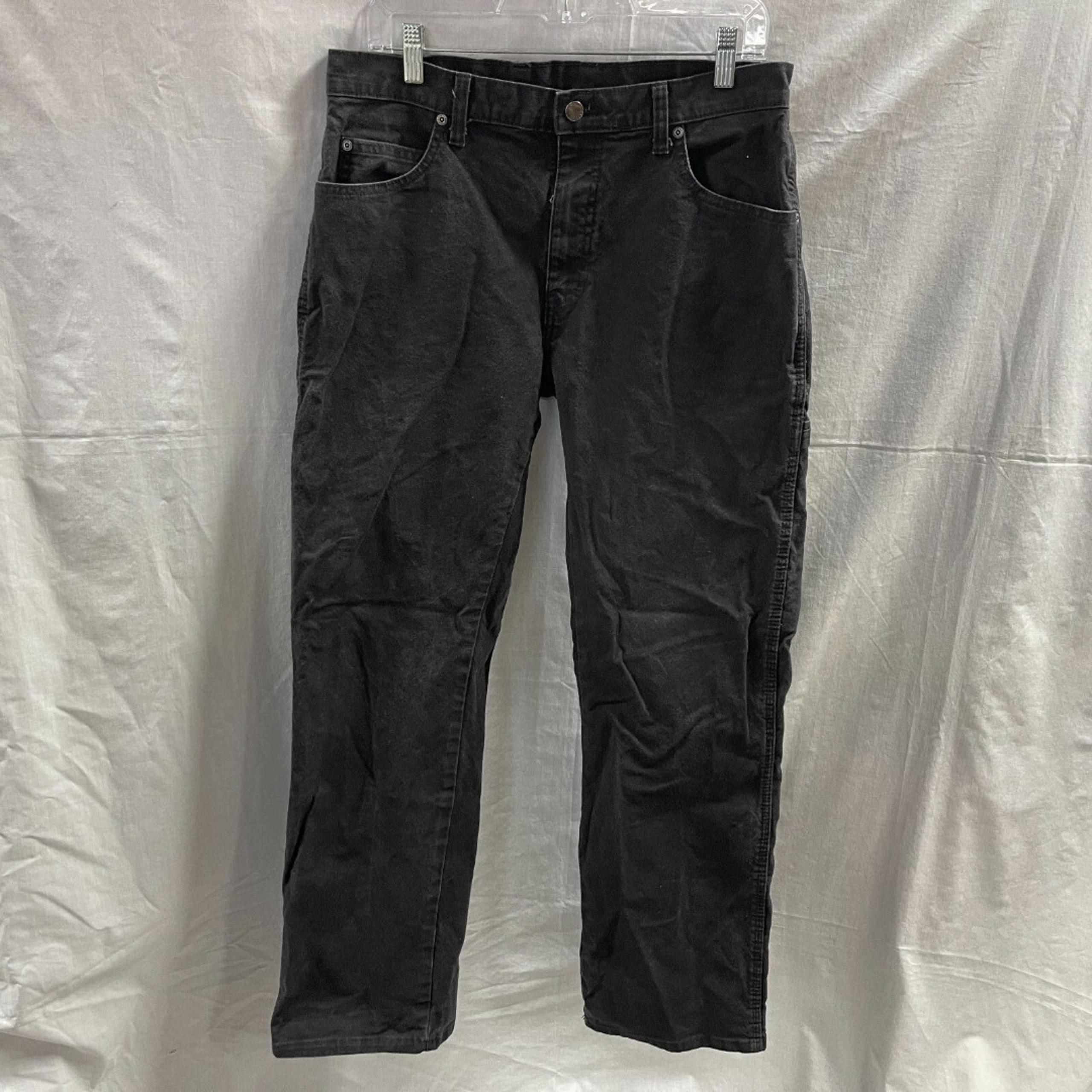 Dickies Mens Cargo Jeans Black Pockets 32 X 32