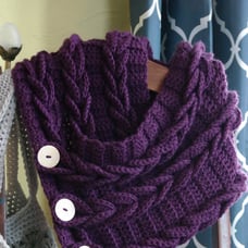 Crochet Braided Scarf