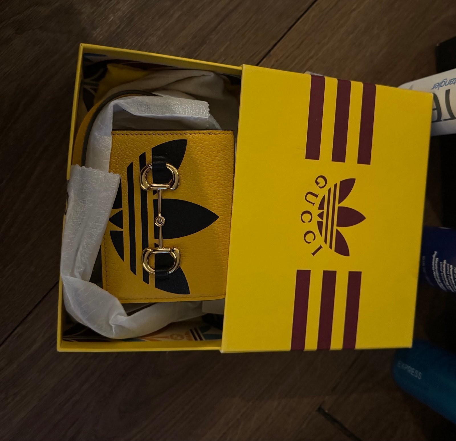 Designer Authentic Adidas X - Gucci Small Wallet Purse With Straps