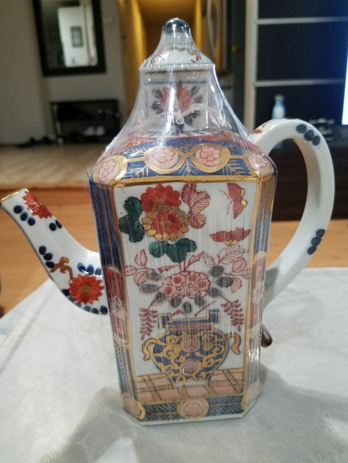 Antique Imari-ware TEA POT Japan Tableware