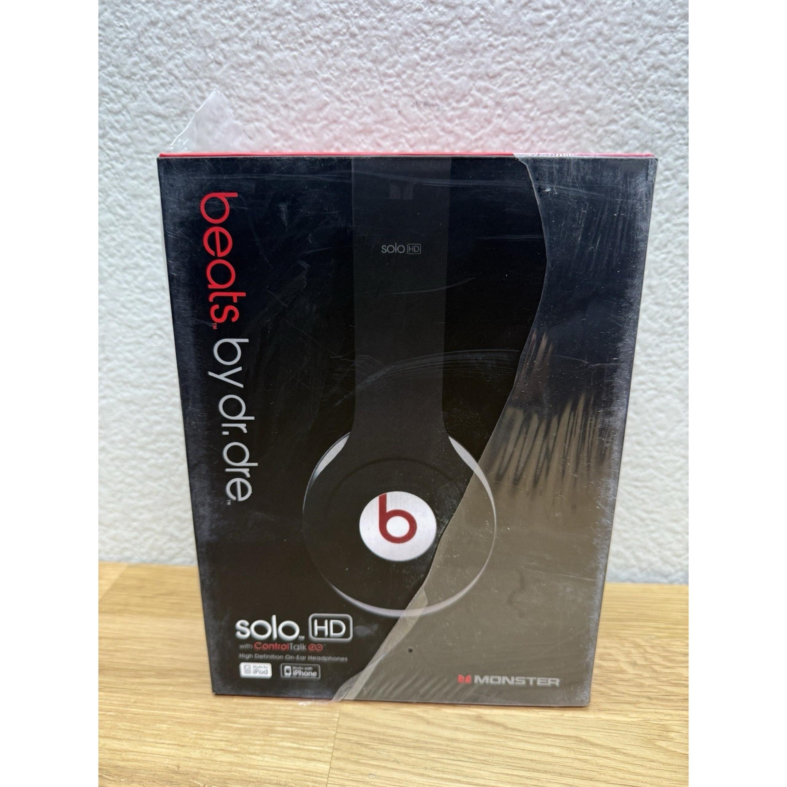 Dr. Dre Beats Solo HD On-Ear Headphones ControlTalk Black Monster Wired Sealed