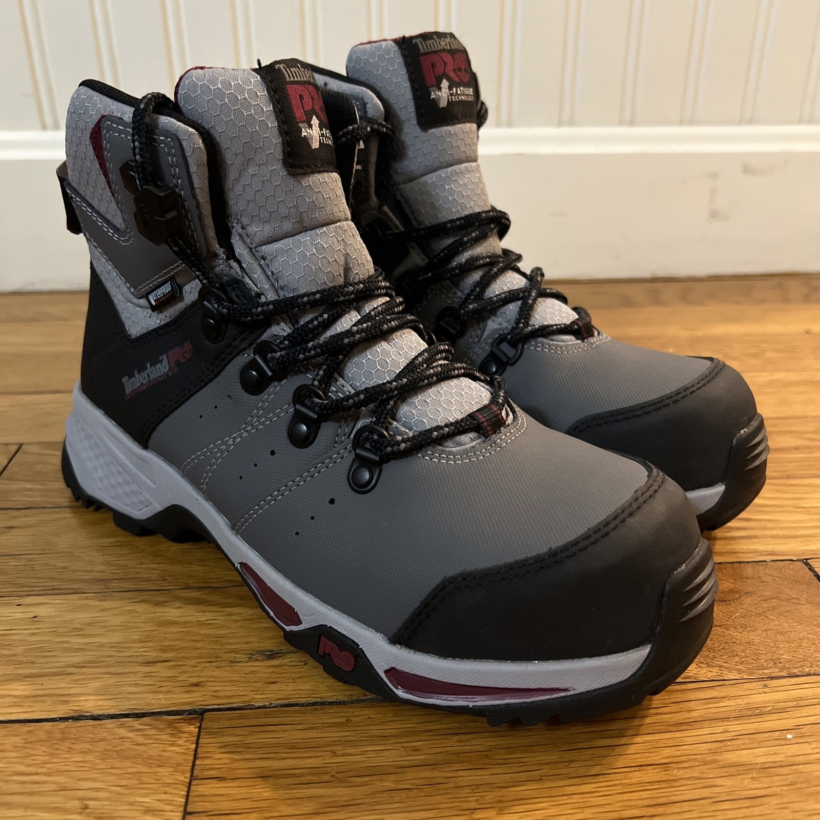 Timberland Switchback Women's 6M Composite Safety Toe Waterproof Gray Boot A2MGD