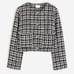 Black/White Boucle Jacket