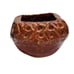 Hand Made Pottery Bowl Catch-all Plant Pot Vase Decoration Brown