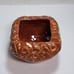 Hand Made Pottery Bowl Catch-all Plant Pot Vase Decoration Brown