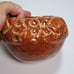 Hand Made Pottery Bowl Catch-all Plant Pot Vase Decoration Brown