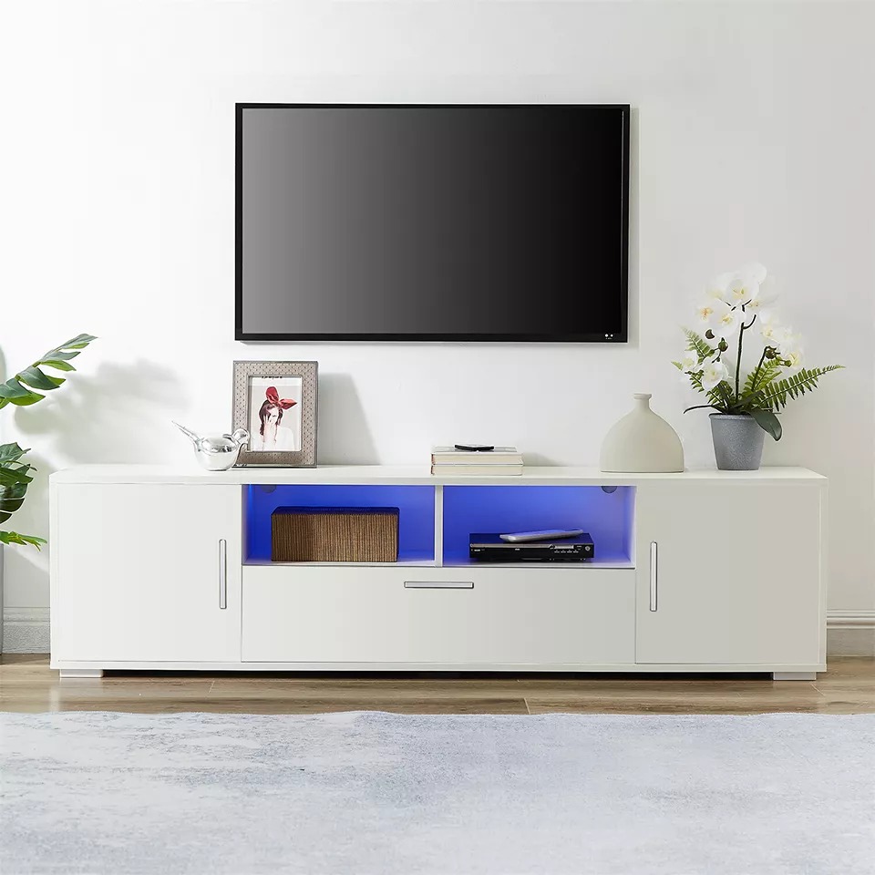 LED TV Stand Cabinet Entertainment Center Media Console for TV Up to 65 inch