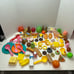 Pretend Play Food Lot pieces Hot Dog Pizza Fruits Cookies Bread Snacks VTG