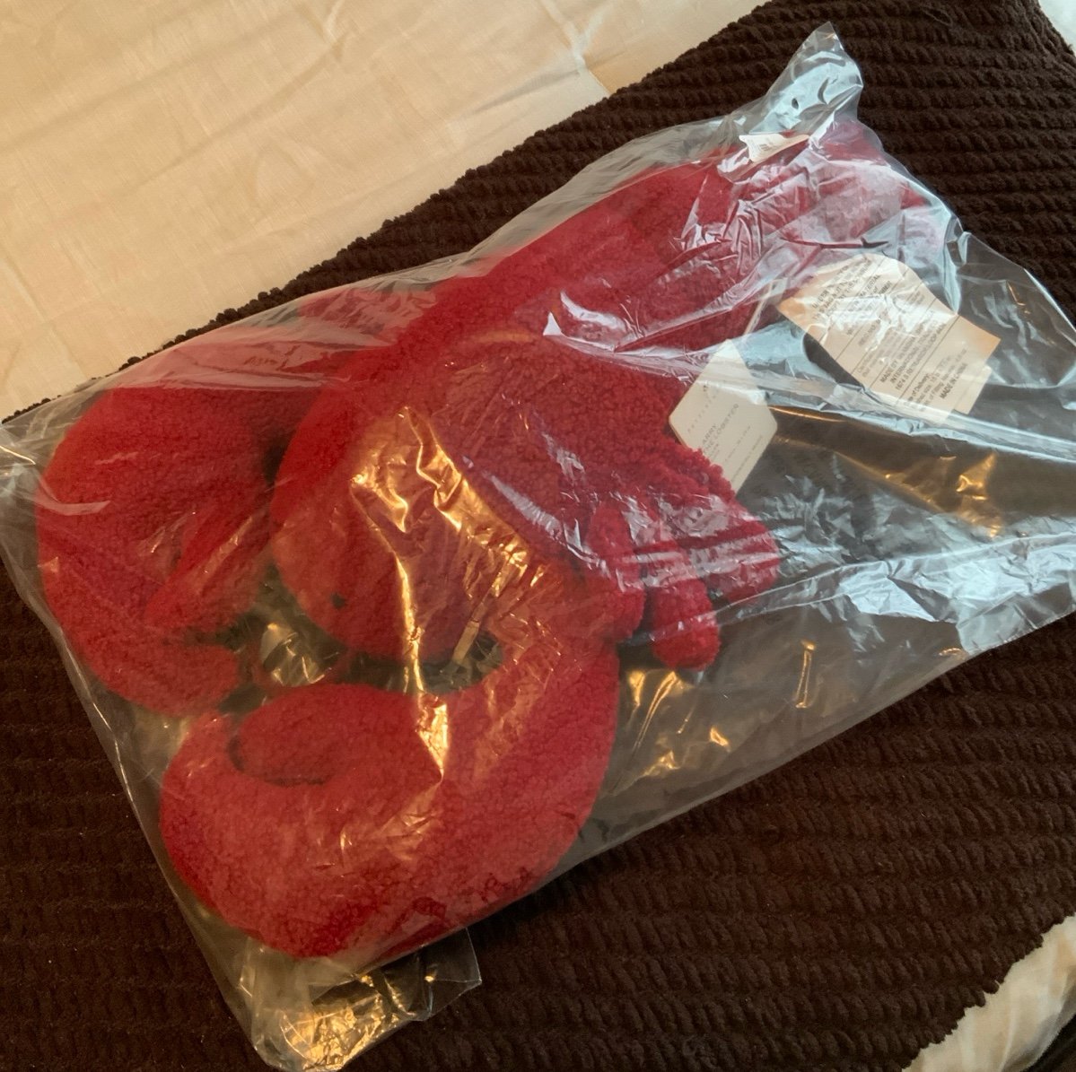 Pottery Barn Larry The Lobster Shaped Pillow Plush Red Nautical New With Tags