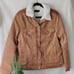 Women's Tan Corduroy Fleece lined Jacket Size Large
