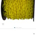 Mr. Chain Heavy-Duty Plastic Barrier Chain Reel, Yellow, 2-Inch Link Diameter,