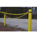 Mr. Chain Heavy-Duty Plastic Barrier Chain Reel, Yellow, 2-Inch Link Diameter,