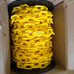 Mr. Chain Heavy-Duty Plastic Barrier Chain Reel, Yellow, 2-Inch Link Diameter,