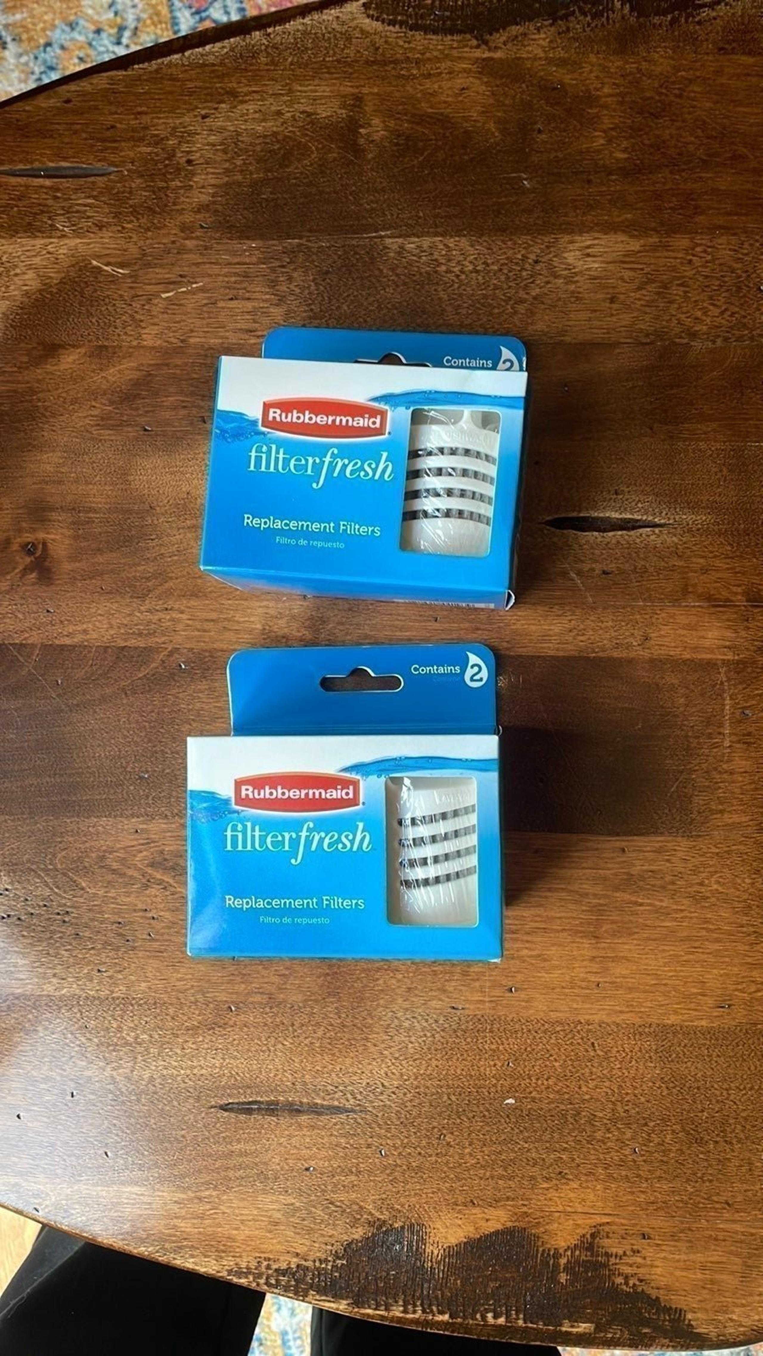 Rubbermaid Replacement Water Filters NIB -Two boxes, four filters