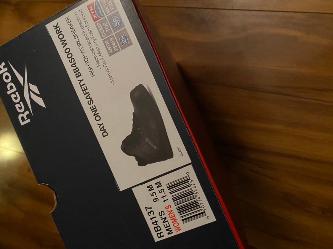 Steel toe Reebok size 9.5
