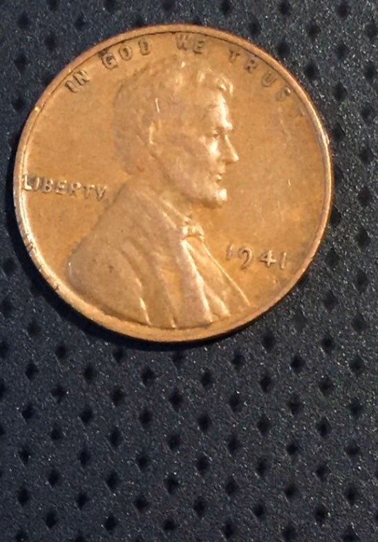1941 Error wheat penny