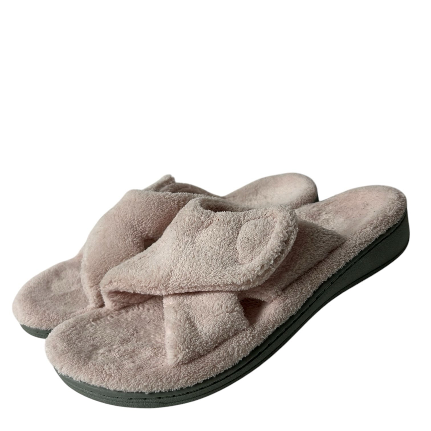 Vionic women’s Indulge Relax arch support faux Fur Slippers in Pink Size 10