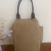 H.S TRASK Bozeman Montana Canvas twill Leather Mix Tote Shoulder bag