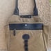H.S TRASK Bozeman Montana Canvas twill Leather Mix Tote Shoulder bag