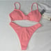Billabong Summer High Bralette Bikini Top & High Hike - Skimpy Bikini Bottom, M