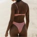 Billabong Summer High Bralette Bikini Top & High Hike - Skimpy Bikini Bottom, M