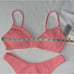 Billabong Summer High Bralette Bikini Top & High Hike - Skimpy Bikini Bottom, M
