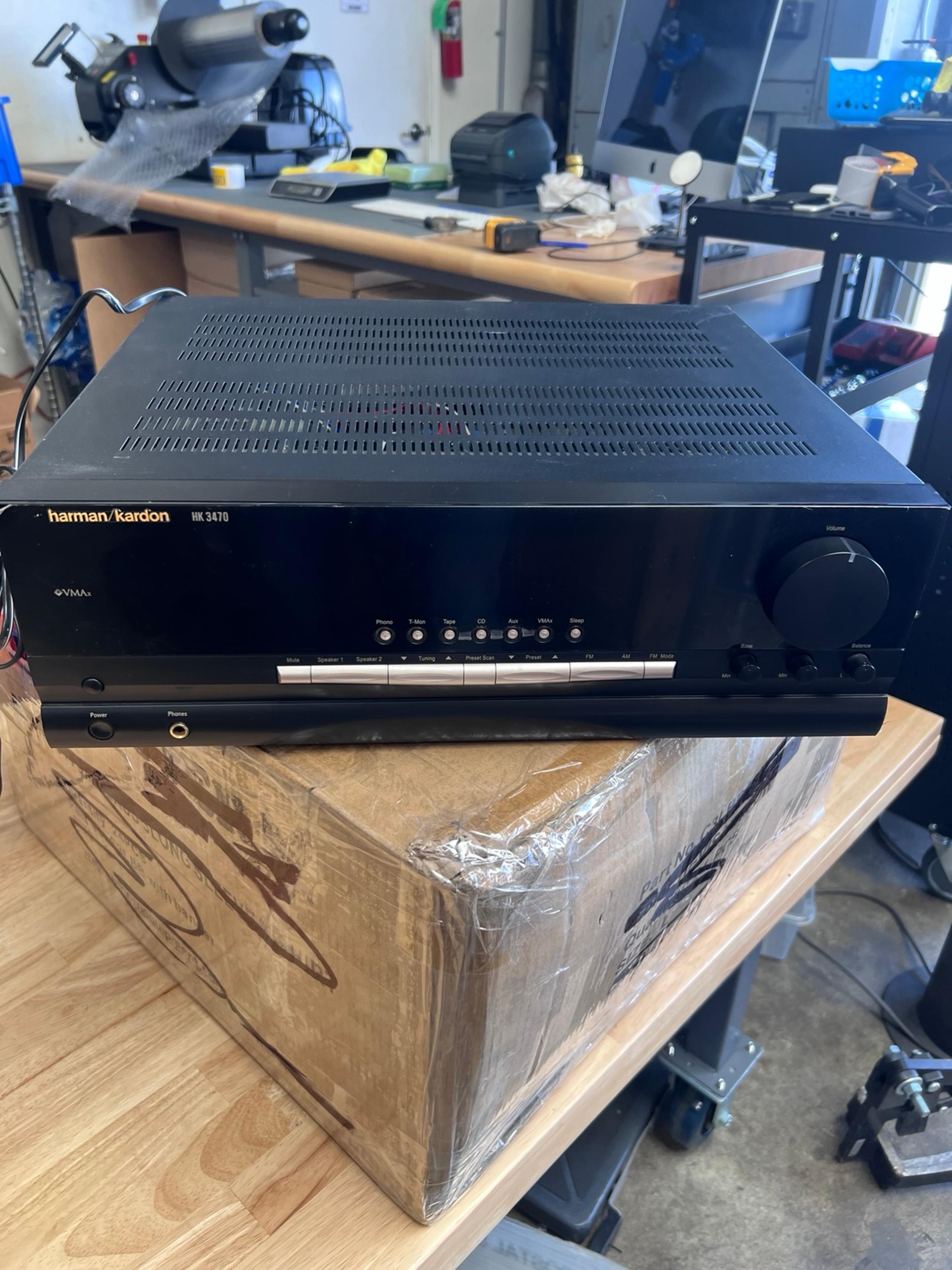 Harmon Kardon HK 3470 Receiver VMAx Working Condition *No Remote *Tested
