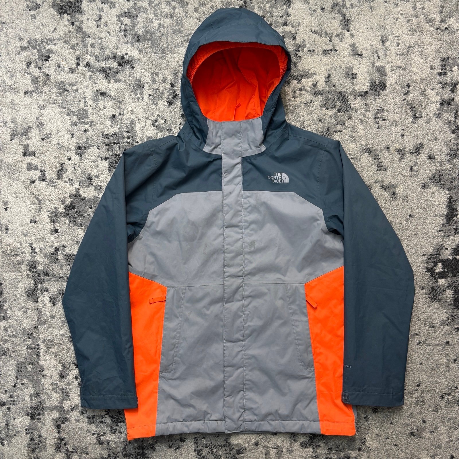 The North Face Black Grey Vortex Triclimate Jacket Shell Only Boys Youth Large