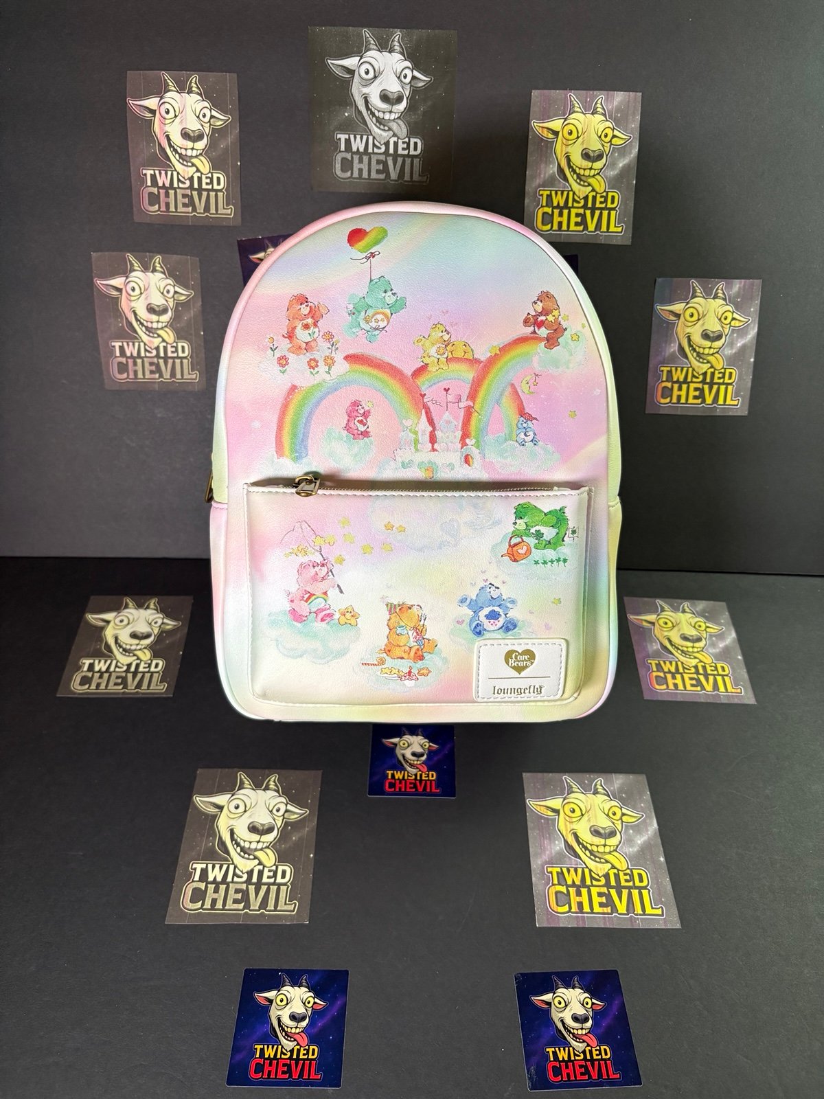 Care Bears Loungefly Rainbow Tie Dye Mini Backpack Hot Topic School Fashion Fun