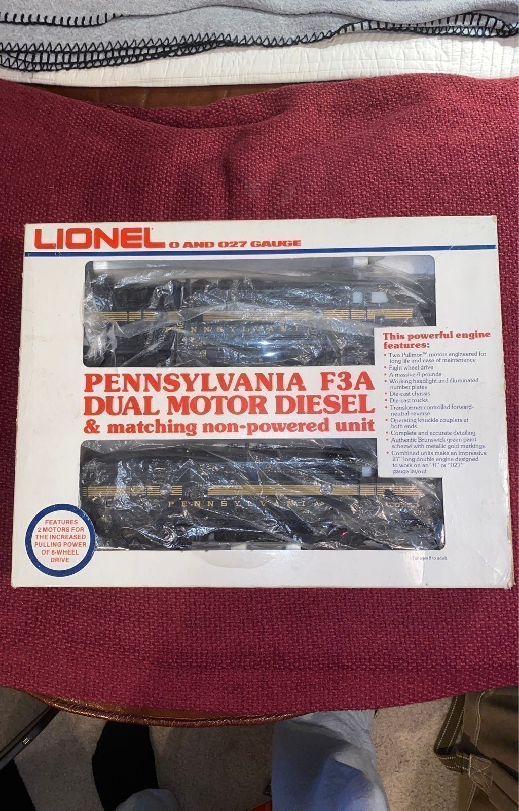 Lionel Trains 8952 O Scale Pennsylvania F3A Diesel Set