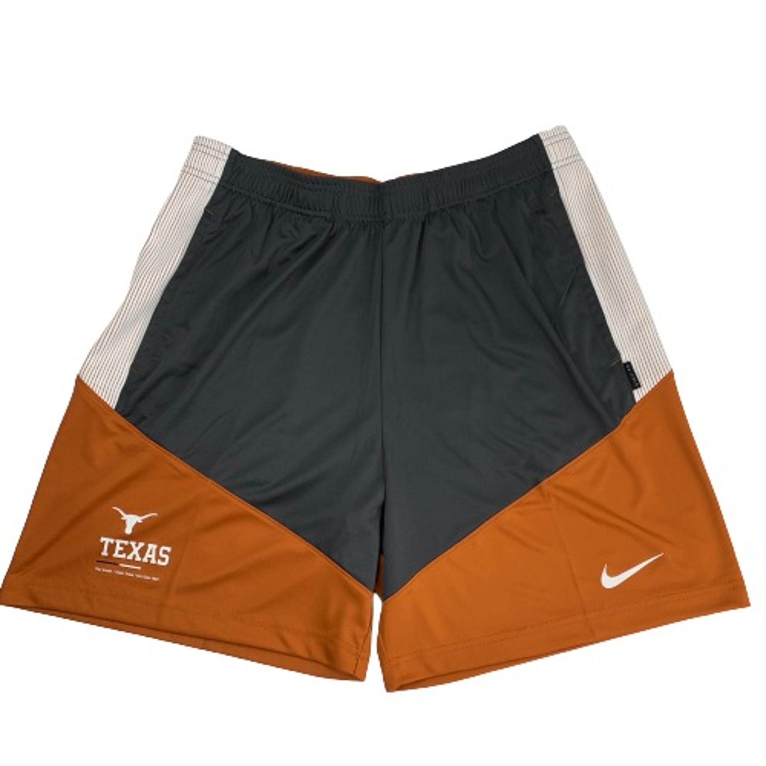 Mens Size L Large Shorts Texas Longhorns Nike On Field Apparel NCAA DRI FIT New