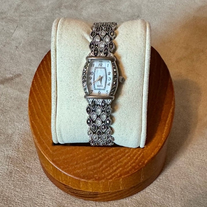 Rare Dainty Vintage Mercasite Wristwatch