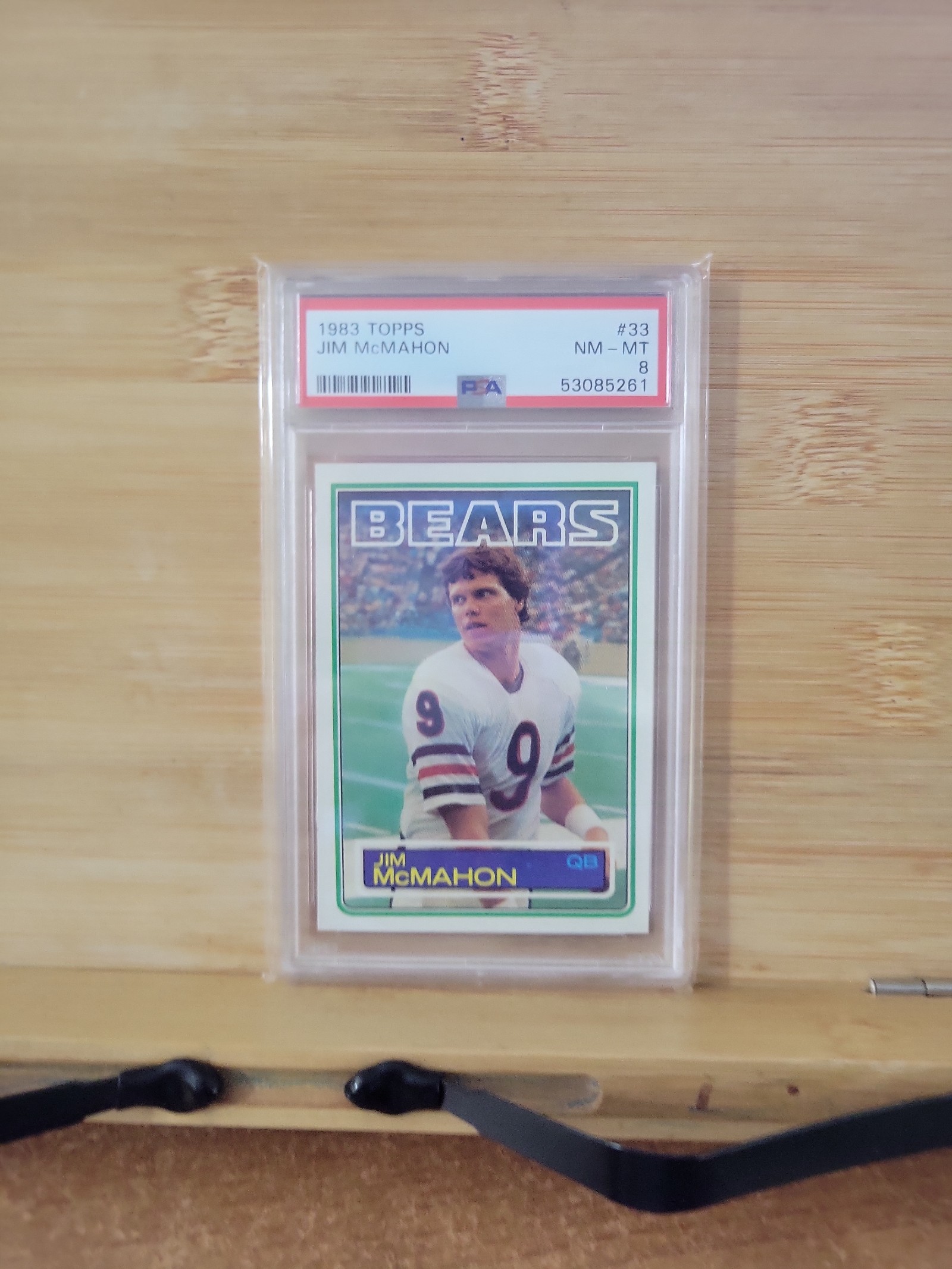 Jim McMahon 1983 Topps Graded PSA 8 Bears Rookie