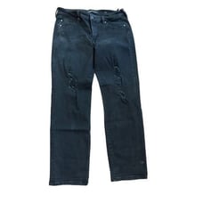 Liverpool The Slim Boyfriend Womens Black Distressed Jeans sz 12/31