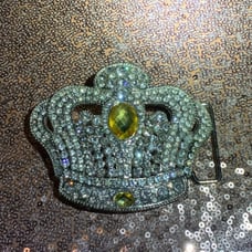 belt buckle CROWN BLING❤️