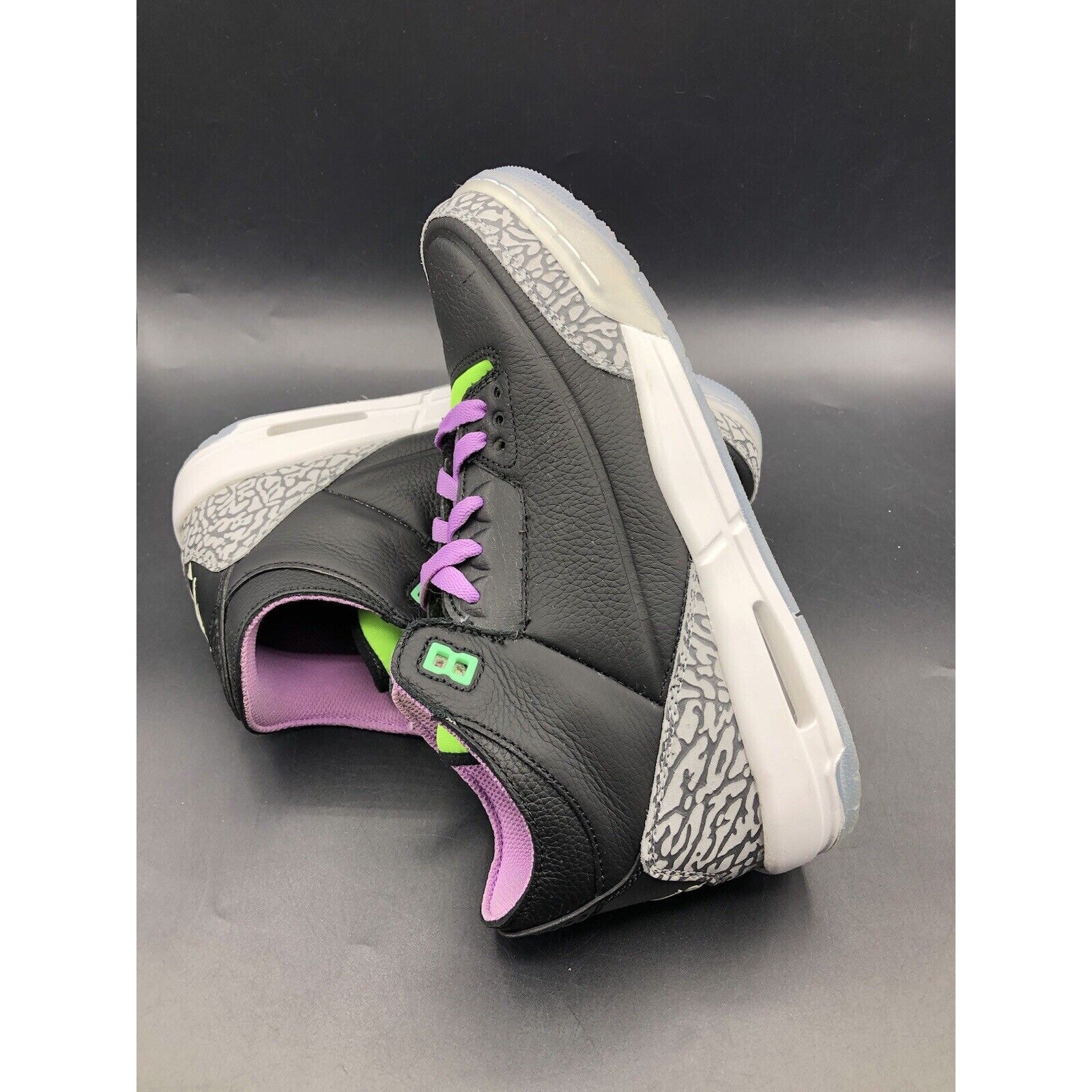 Nike Air Jordan 3 Retro Shoe Size 7Y (Women 8.5) Electric Green DA2304 003 Rare