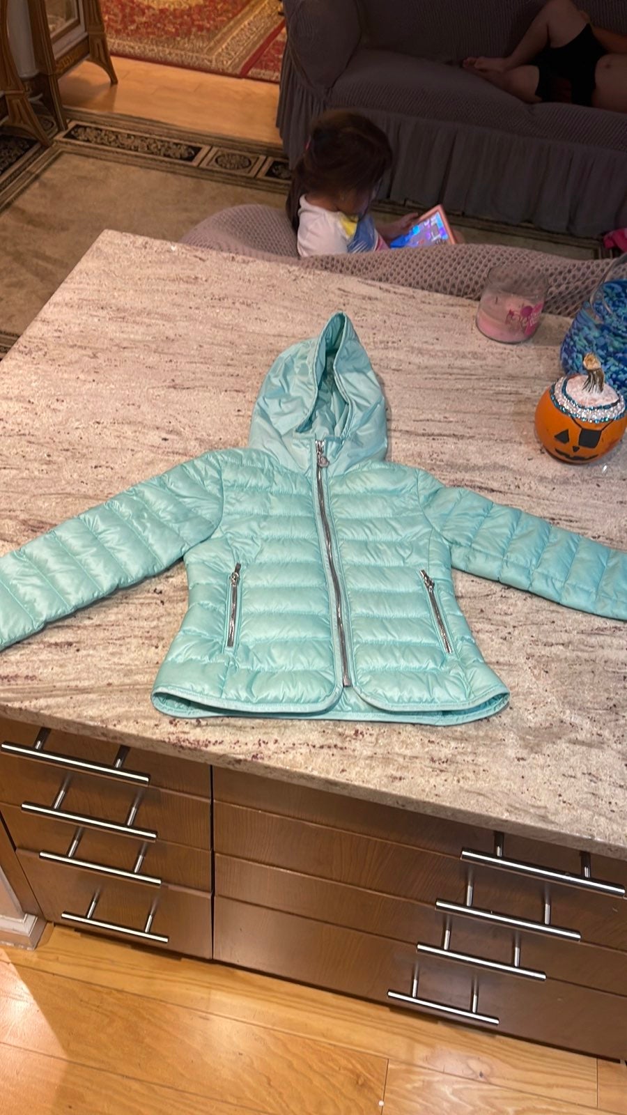 Jacket Sky Blue Kids Moncler