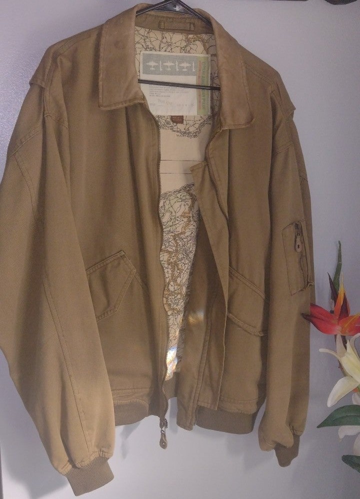 Vintage Great American Pilot Utility Flight Jacket Coat 96570-1318