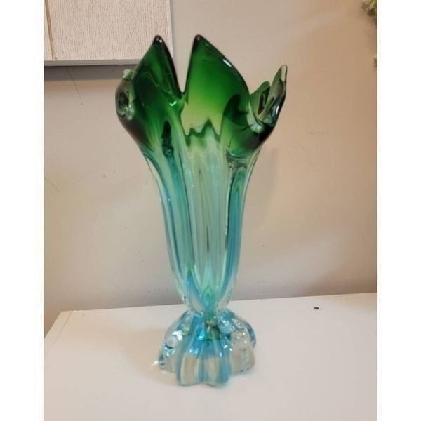 Vintage Murano Italy Glass Vase 10